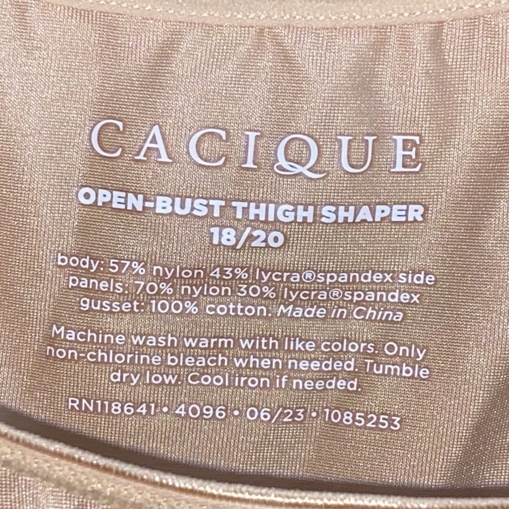 CACIQUE WO Plus size‎ 18/20 BEIGE SHAPEWEAR GOOD CLEAN CONDITION - Picture 4 of 9